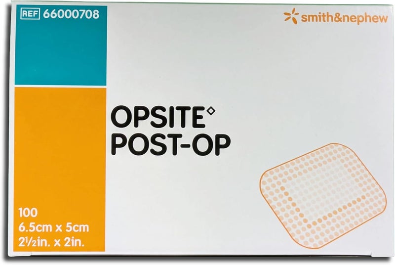 Smith&nephew Smith & Nephew SJ66000708 Opsite Post-Op Dressing with Pad, 6.5cm x 5cm, Pack of 100 - Image 2